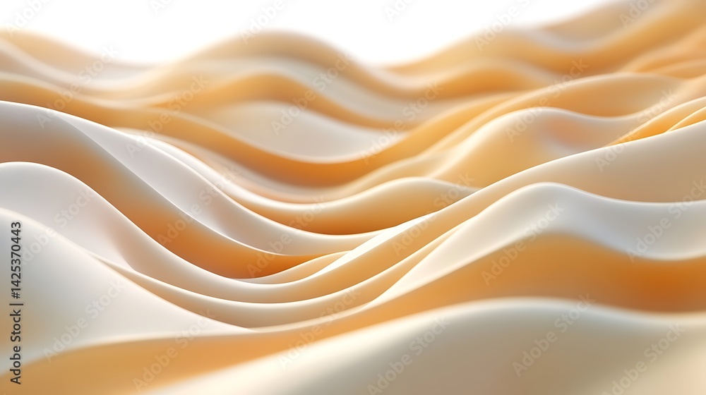 Obraz premium Abstract Beige Waves Texture.