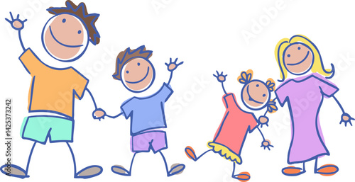 가족, 가정, 꼬마, 남자아이, 국민, 아들, 부부, 아버지, 어린시절, 기쁨, 사랑, 식구, 패밀리, 나들이, 산책, 여자아이, 실루엣, 딸, 마마, 벡터, 같이, 걷기, 사람