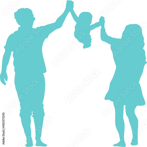 가족, 가정, 꼬마, 남자아이, 국민, 아들, 부부, 아버지, 어린시절, 기쁨, 사랑, 식구, 패밀리, 나들이, 산책, 여자아이, 실루엣, 딸, 마마, 벡터, 같이, 걷기, 사람