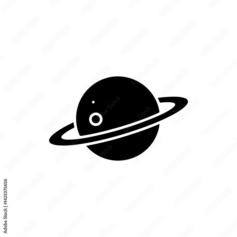 Planet with ring like Saturn flat icon Planet with ring like Saturn flat icon