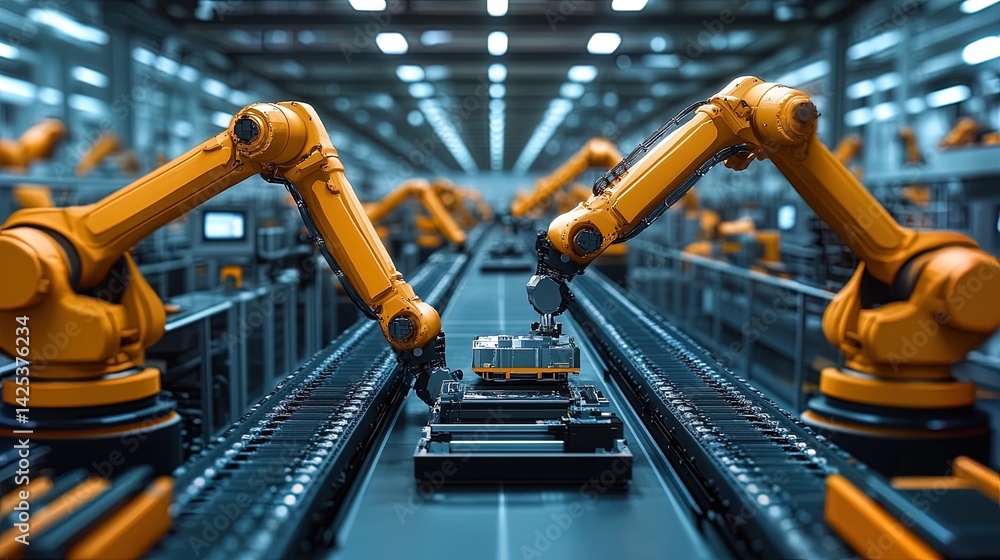 Robotic Arms in Automated Production Line Robotic Arms in Automated Production Line