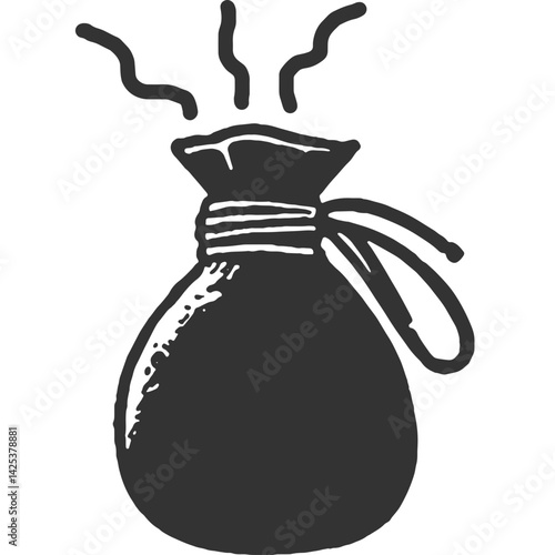Insidious Impact Vintage Illustration Vector