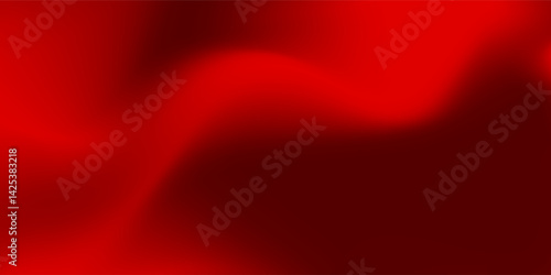 Abstract red gradient background, light and shadow on the backdrop with dimensions, hot tone wall with intense color, horizontal wallpaper.