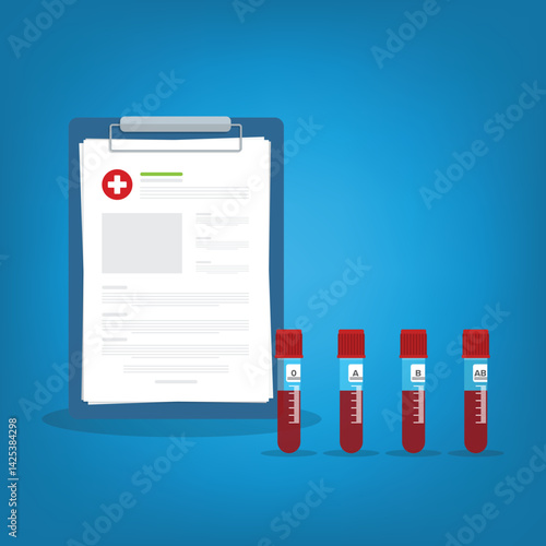 Blood medical test tubes icon. Blood donation concept