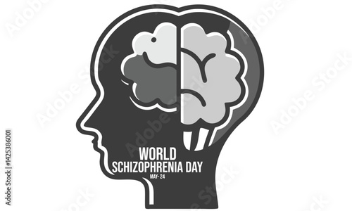 World Schizophrenia Day. background, banner, card, poster, template. Vector illustration.