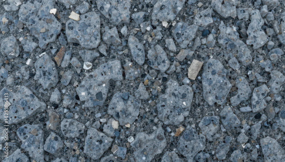 Close-up view of textured asphalt with stones and gravel. Close-up view of textured asphalt with stones and gravel.