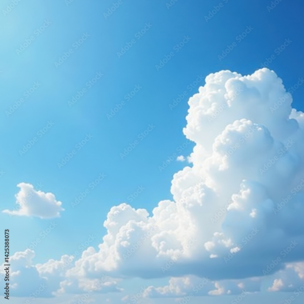 Soft, fluffy white clouds drift across a vibrant blue sky , texture, clouds Soft, fluffy white clouds drift across a vibrant blue sky , texture, clouds