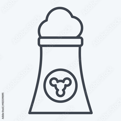 Icon GEO Thermal. related to Civil Engineering symbol. line style. editable