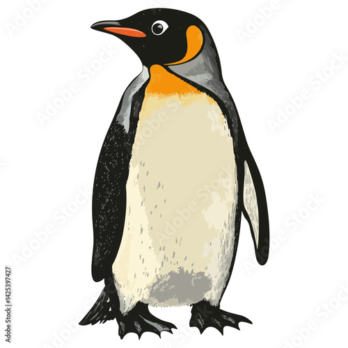 penguin, animal, vector, transparent background
