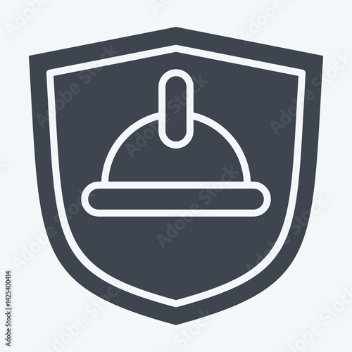 Icon Receipt. related to Civil Engineering symbol. glyph style. design editable