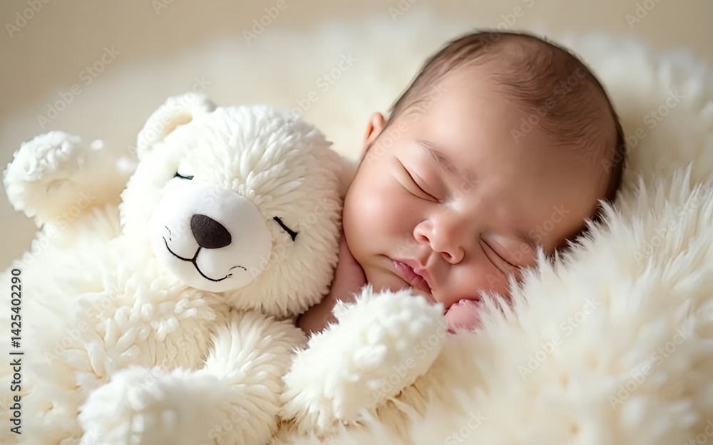 baby with teddy bear baby with teddy bear