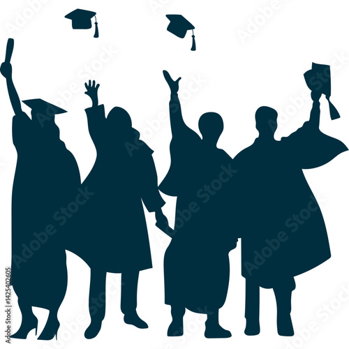 Student Graduation Silhouette