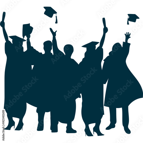 Student Graduation Silhouette