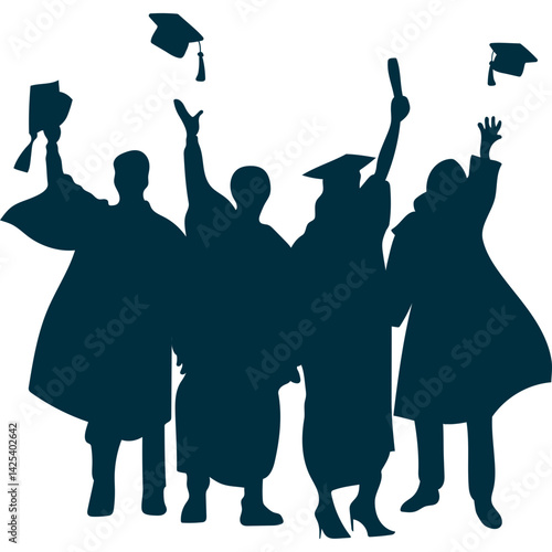 Student Graduation Silhouette
