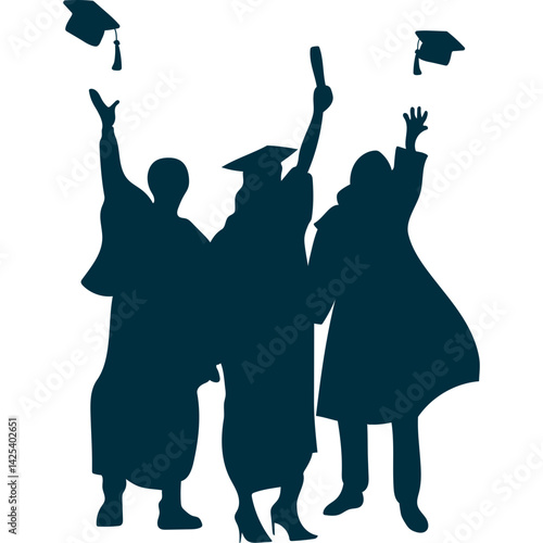 Student Graduation Silhouette
