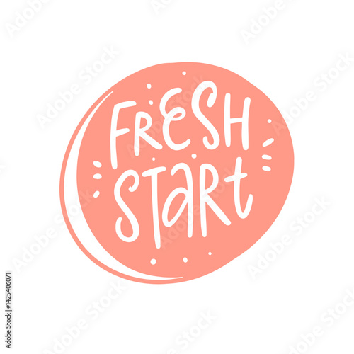 Creative Graphic Representing the Concept of a Fresh Start for Achieving Positive Change