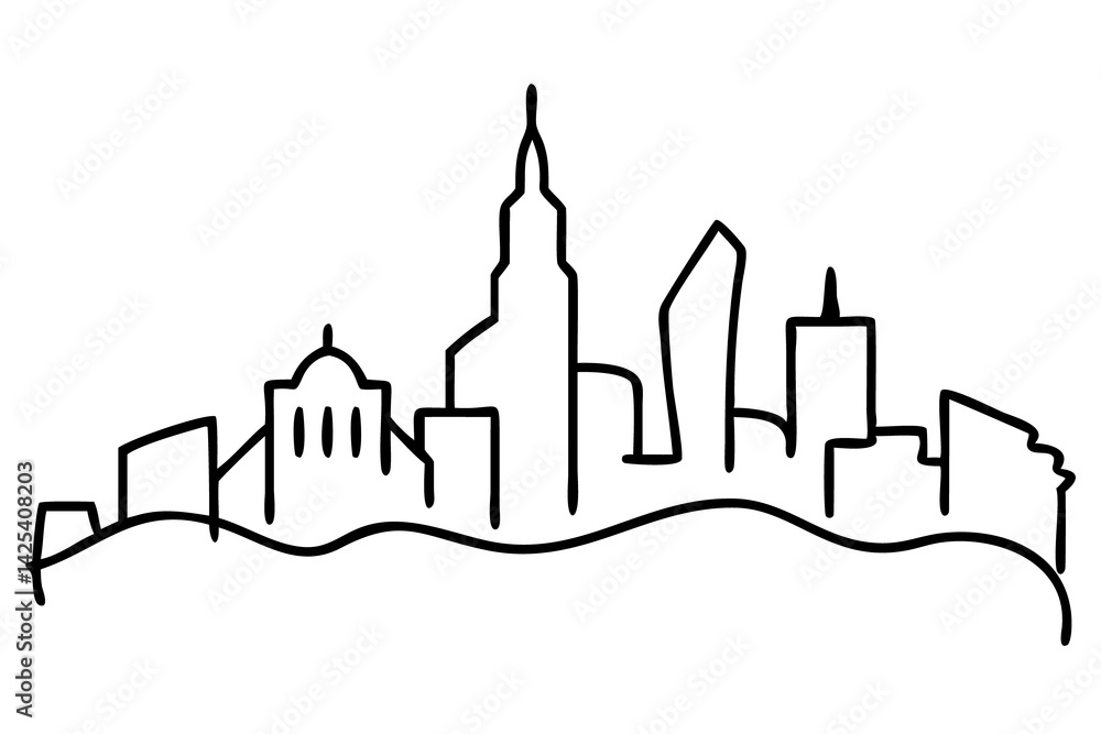 ity Building Illustration for Urban Architecture, Cityscape Design, Modern Building Sketch ity Building Illustration for Urban Architecture, Cityscape Design, Modern Building Sketch