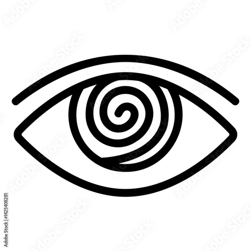 hypnosis Line Icon