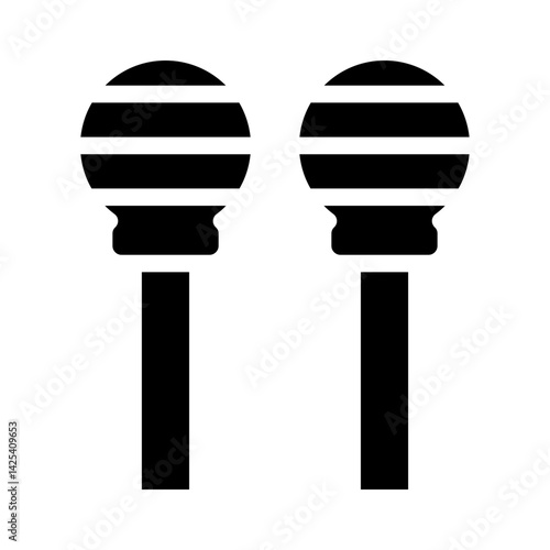 maracas glyph icon