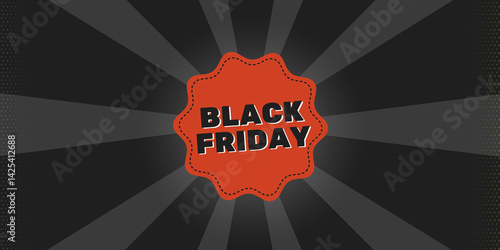 Black Friday with red Label and Sunburst