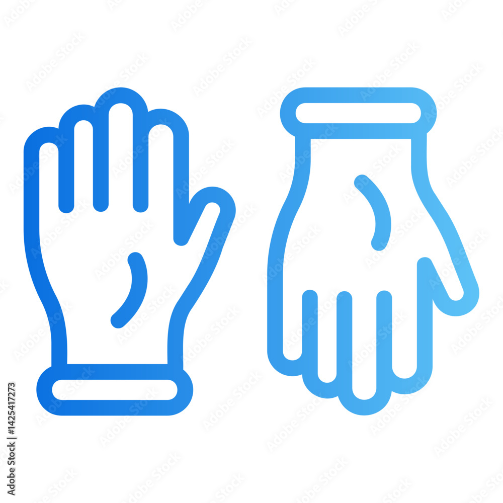 Obraz premium gloves Gradient icon