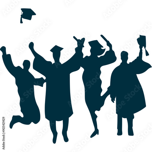 Student Graduation Silhouette