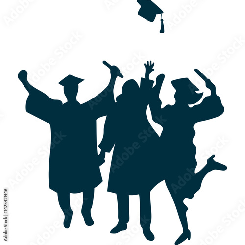 Student Graduation Silhouette