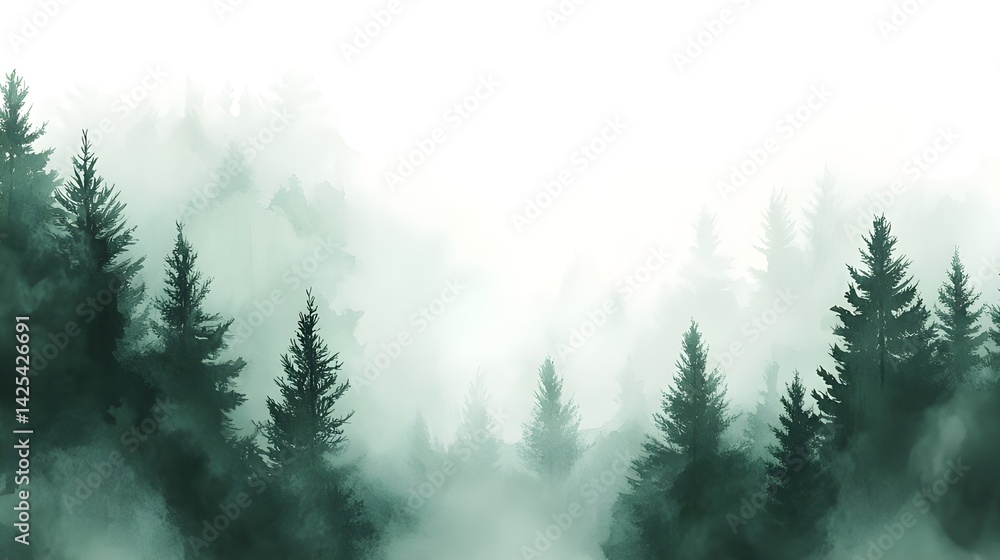 A misty forest filled with towering trees, creating an ethereal atmosphere.
A misty forest filled with towering trees, creating an ethereal atmosphere.
