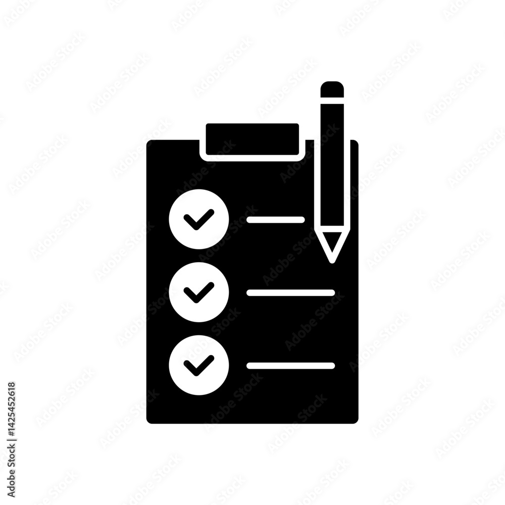 Icon a task, isolated against a clean background. Icon a task, isolated against a clean background.