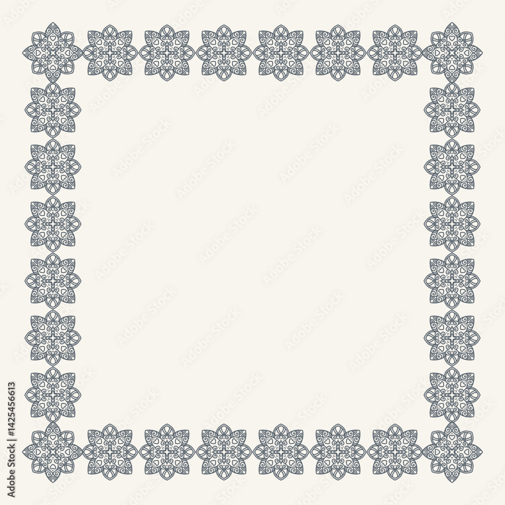 Fototapeta premium Minimalist hand drawn vector frame. Art for greeting cards, wedding invitations, poster design, postcards, branding, logo design, background.