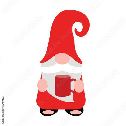 isolated doctor gnome, cartoon character