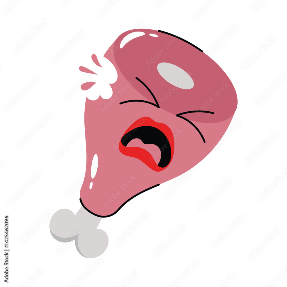 Ham vector Sticker. Eps 10 file Ham vector Sticker. Eps 10 file