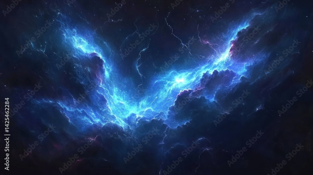 Fototapeta premium Cosmic electric nebulae