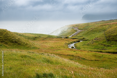 Múlafossur Waterfall, Faroese landmarks, Vagar Island