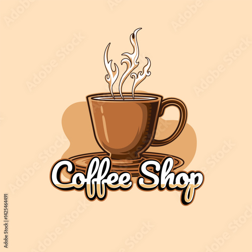 Cup Logo logo for coffee shops and cafes