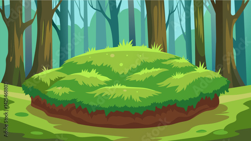 A patch of soft moss served as a natural bed begging to be laid upon and basked in the tranquility of the forest..