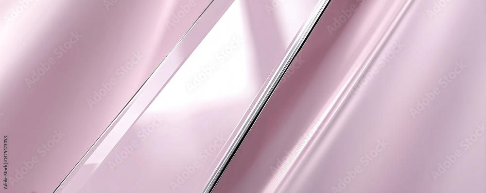 Naklejka premium Minimal geometric abstraction, soft muted tones, subtle gradients, clean vector lines, artistic simplicity, modern sophistication, smooth and polished finish