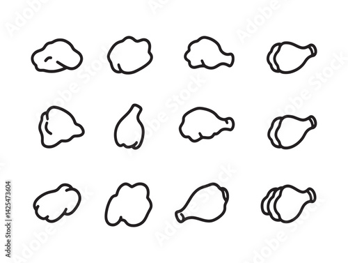 Fresh Raw Chicken Thighs Ready for Cooking or Grilling