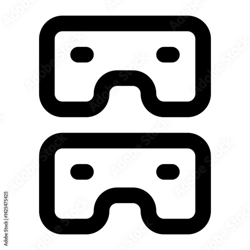multiplayer game line icon.