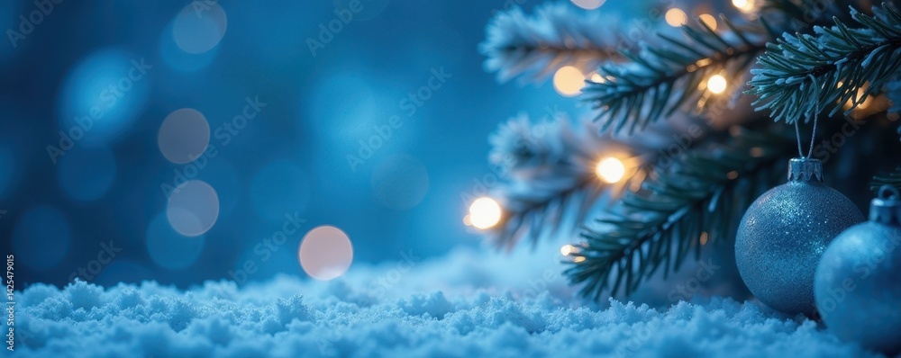 Cool-toned, icy blue and white Christmas bokeh with subtle sparkle , bright, holiday Cool-toned, icy blue and white Christmas bokeh with subtle sparkle , bright, holiday