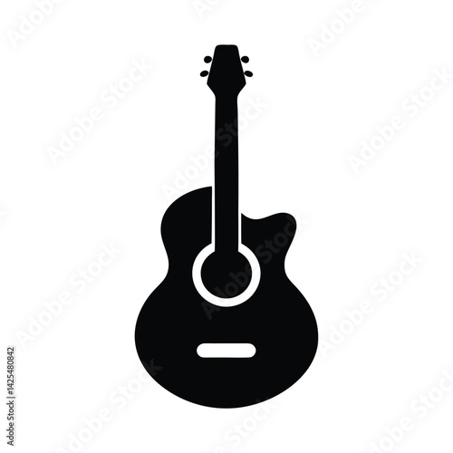 Guitar Silhouette Vector Illustration