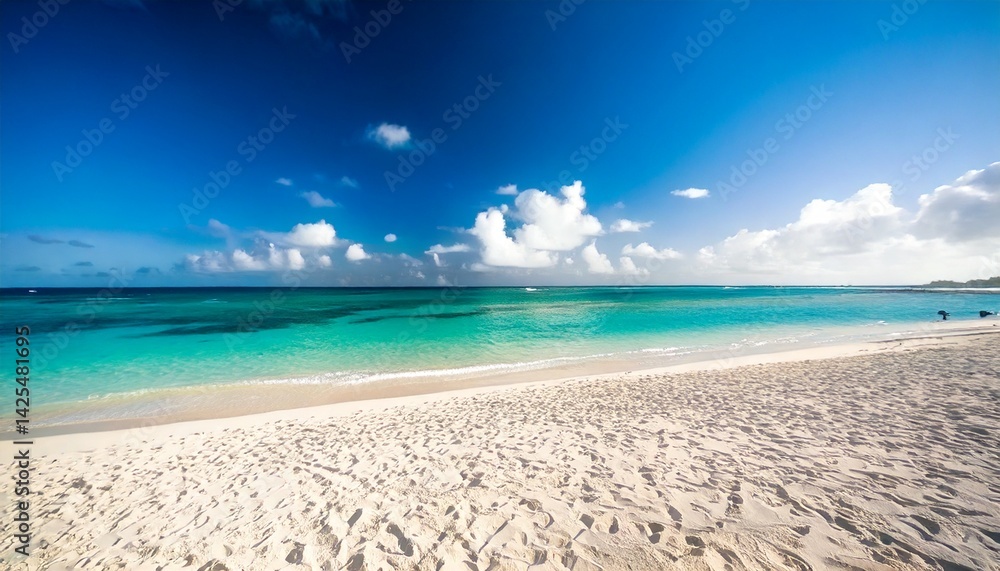 Fototapeta premium 美しい海の風景、、水平線と青空