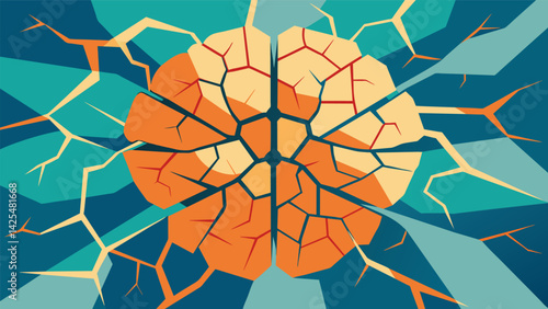 A series of fractured and disjointed neural pathways coming together to form a beautiful and intricate mosaic representing the healing power of.