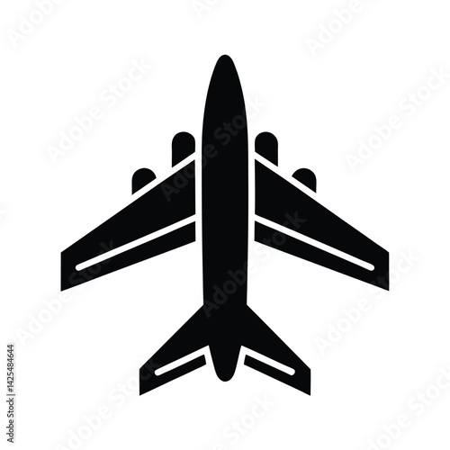 Airplane Silhouette Vector Illustration