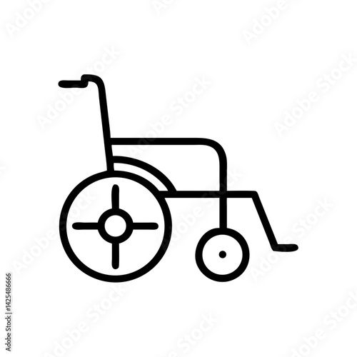 Wheelchair icon representing mobility assistance and accessibility in various settings around the world
