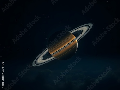 saturn in space
