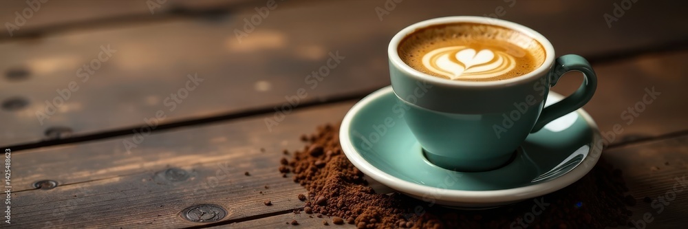 Small espresso cup, ring coffee stain, rustic setting, rustic, surface, espresso Small espresso cup, ring coffee stain, rustic setting, rustic, surface, espresso