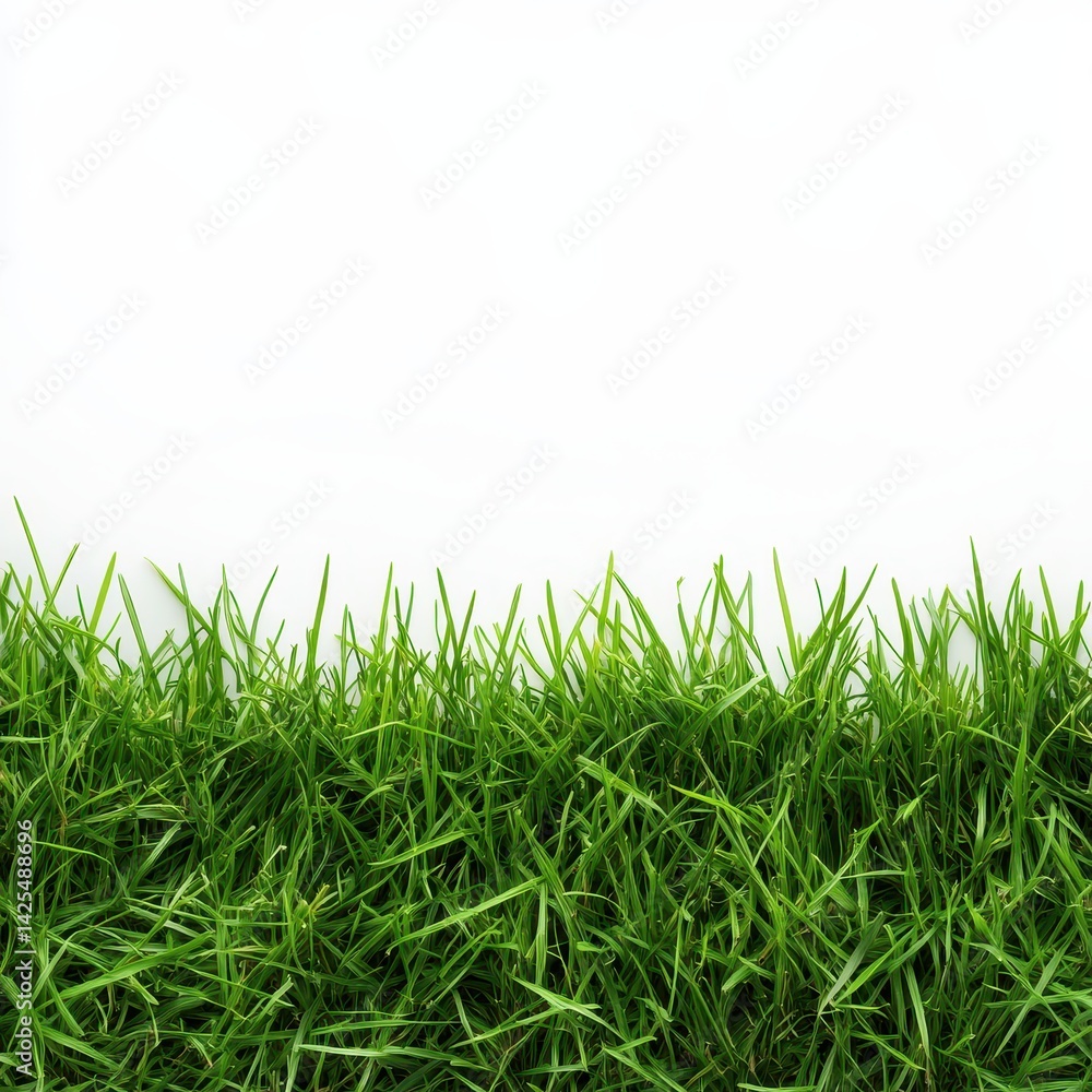 Fototapeta premium Fresh green grass border