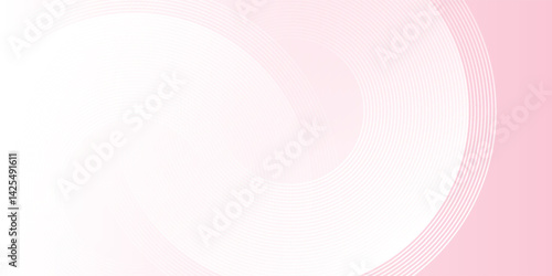 Vector banner background  pastel colorful  pink and yellow gradations. Circle effect design abstract