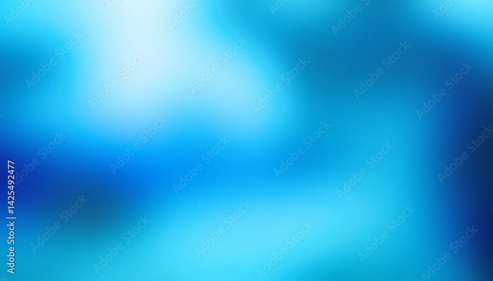 Obraz premium grainy gradient blue diffused light blurred noisy abstract pattern monochrome background